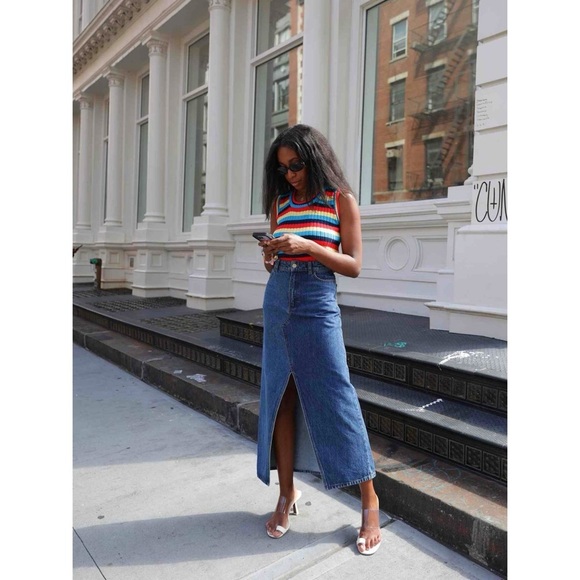 MADEWELL Midi Jean Skirt - Picture 2 of 8